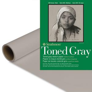 Strathmore 400 Series Toned Gray Sketch Paper Roll (413) - (42" x 10yd, 80lb)