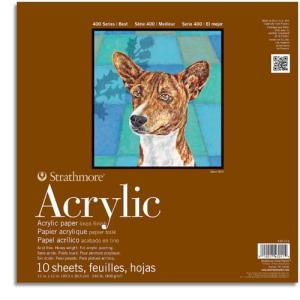 Strathmore 400 Series Acrylic Paper Pad (430) 12" x 12" - (10 sheets, 246lb)
