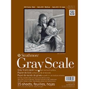 Strathmore 400 Series Gray Scale Pad (4400) 12" x 18" - (80lb, 15 sheets)