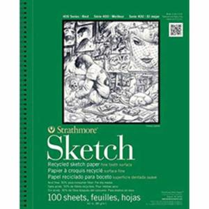 Strathmore 400 Series Recycled Sketch Paper (457) 3.5" x 5" - (100 sheet, 60lb) Fine Tooth Surface