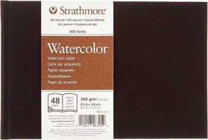 Strathmore 400 Series Watercolor Hardbound Book (467) 8.5" x 5.5"   (48sheets ,140lb)