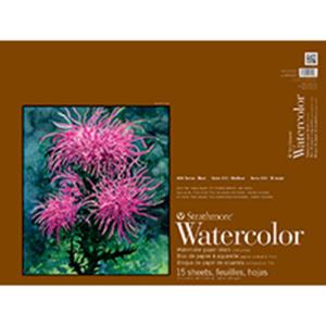 Strathmore 400 Series Watercolor Block ( 472 ) 18" x 24" - (15 Sheets, 140lb) Cold Press