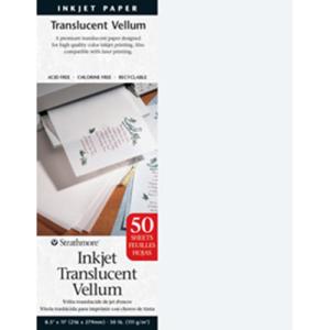 Strathmore Inkjet Translucent Vellum Paper 8.5" x 11"(20 sheets, 30lb)