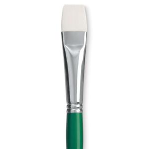Princeton Summit 6100 Series White Synthetic Long Handle Brush for Oil & Acrylic - Bright 12