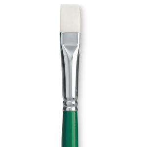 Princeton Summit 6100 Series White Synthetic Long Handle Brush for Oil & Acrylic - Bright 8