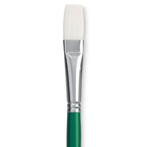 Princeton Summit 6100 Series White Synthetic Long Handle Brush for Oil & Acrylic - Flat 10