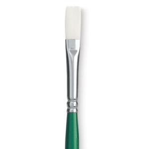 Princeton Summit 6100 Series White Synthetic Long Handle Brush for Oil & Acrylic - Flat 4