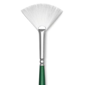 Princeton Summit 6100 Series White Synthetic Long Handle Brush for Oil & Acrylic - Fan 2