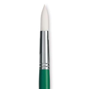 Princeton Summit 6100 Series White Synthetic Long Handle Brush for Oil & Acrylic - Round 12