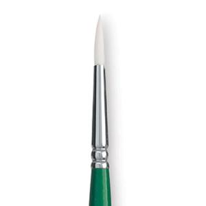 Princeton Summit 6100 Series White Synthetic Long Handle Brush for Oil & Acrylic - Round 2