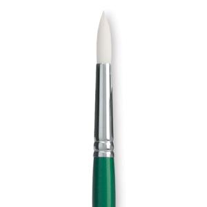 Princeton Summit 6100 Series White Synthetic Long Handle Brush for Oil & Acrylic - Round 6
