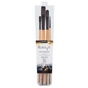 Princeton Professional Catalyst Polytip Bristle Brush Set-4pc