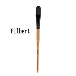 Princeton 6450 Series Catalyst Polytip Bristle Brush - Short Handle Filbert 8