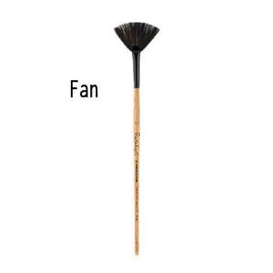 Princeton 6450 Series Catalyst Polytip Bristle Brush - Short Handle Fan 1