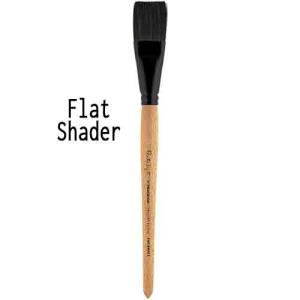 Princeton 6450 Series Catalyst Polytip Bristle Brush - Short Handle Flat Shader 8