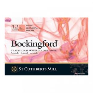 St Cuthbert's Bockingford Watercolor Glue bound Pad - 7"X10" Hot Press  45330001011B