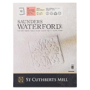 St Cuthbert's Waterford Watercolor Glue bound Pad - 12"X16" Hot Press  46230001011E