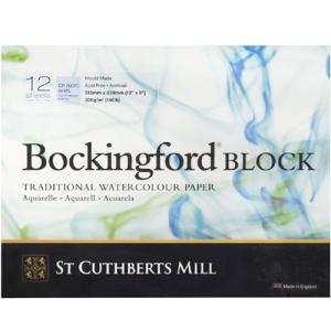 St Cuthbert's Bockingford Watercolor Block - 9"X12" Cold Press  46930001011C