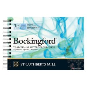 St Cuthbert's Bockingford Watercolor Spiral Bound Pad - 7"X10" Cold Press  47030001011B