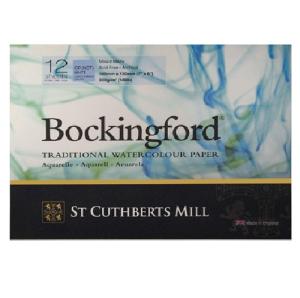 St Cuthbert's Bockingford Watercolor Glue Bound Pad - 7"X5" Cold Press  47130001011A