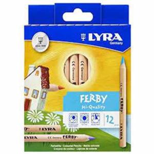 Lyra Ferby Triangular Colored Pencils 6.5mm- 12ct  L3611120