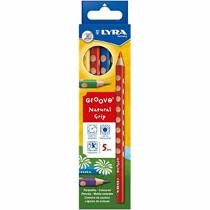 Lyra Triangular Grooved Colored Pencils- 5ct  L3811050