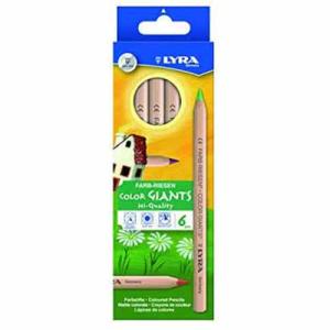 Farb-Riesen Color Giants Natural Lacquared Colored Pencils- 6ct