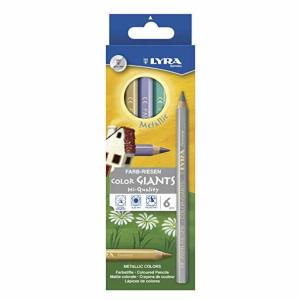 Farb-Riesen Color Giants Lacquared Colored Pencils- 6ct Metallics