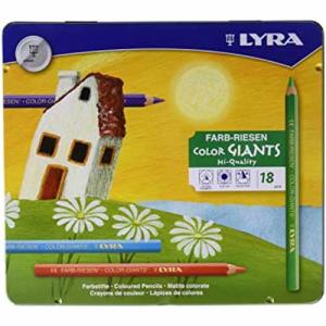 Farb-Riesen Color Giants Lacquared Colored Pencils With Metal Box- 12ct
