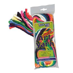 Pacon Trail-Tex Art Yarn  (5ft Each) 10 Assorted Bright Colors
