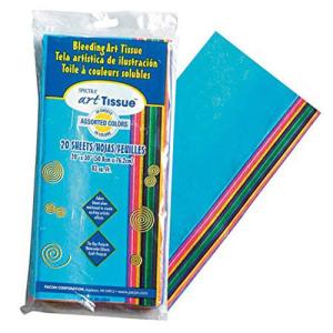 Spectra Bleeding Tissue Paper 20" x 30" - (20 Sheets) Assorted Colors  58506
