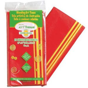 Spectra Bleeding Tissue Paper 20" x 30" - (20 Sheets ) 10 Warm Colors  58546