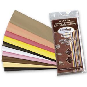 KolorFast Non-Bleeding Tissue Paper 20" x 30" - (20 Sheets) 10 Multi-Cultural Colors  58590