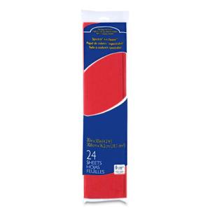 Spectra Bleeding Tissue Paper 20" x 30" - (24 Sheets) Scarlet