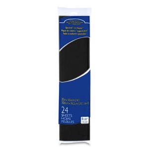 Spectra Bleeding Tissue Paper 20" x 30" - (24 Sheets) Black