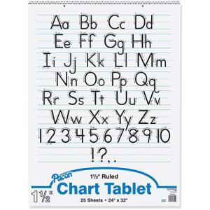 Pacon Easel Pad 24" x 32" - (25 Sheets) 1 1/2" Ruled