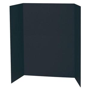 Pacon Tri-Fold Project Display Board 36" x 48" - Black