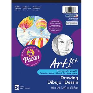 PaconPacon Art1st Heavyweight Drawing Pad Tape Bound 9" x 12" - 24 sheets
