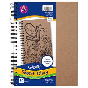 Create Your Own Sketch Diary 11"x8 1/2" Natural - 50 sheets