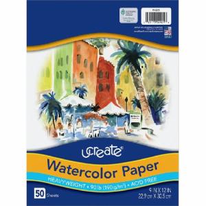 Pacon Ucreate Watercolor Paper 9" x 12" - 90lbs 50 sheets