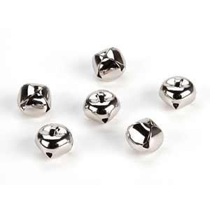 Creativity Street Jingle Bells 15mm - (72 Pieces) Silver