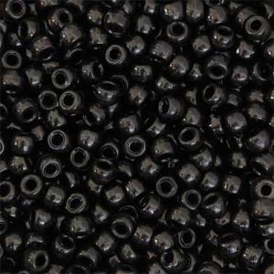 Pony Beads 6mmx9mm- Black (1000ct)
