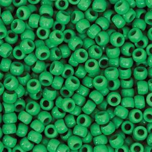 Pony Beads 6mmx9mm- Green (1000ct)