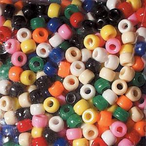 Pony Beads 6mmx9mm- Bright Hues (1000ct)