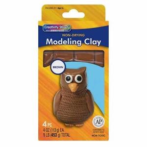 Pacon Modeling Clay- Brown - 4oz/4ct -1lb