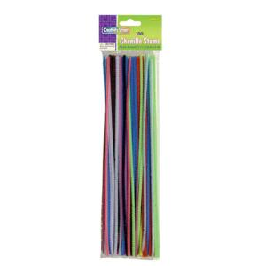 Creativity Street Jumbo Chenille Stems 12" - (100 Pack) Assorted Colors pipe cleaners