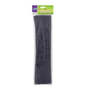 Creativity Street Jumbo Chenille Stems 12" - (100 Pack) Black pipe cleaners