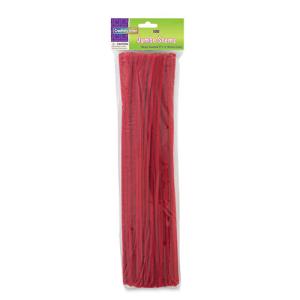 Creativity Street Jumbo Chenille Stems 12" - (100 Pack) Red pipe cleaners
