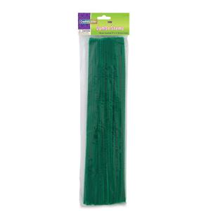 Creativity Street Jumbo Chenille Stems 12" - (100 Pack) Green pipe cleaners