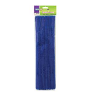 Creativity Street Jumbo Chenille Stems 12" - (100 Pack) Blue pipe cleaners
